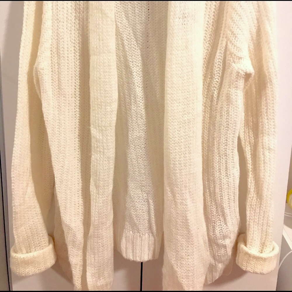 Gilly Hicks Open Front Wool Blend Cardigan - Picture 2 of 5